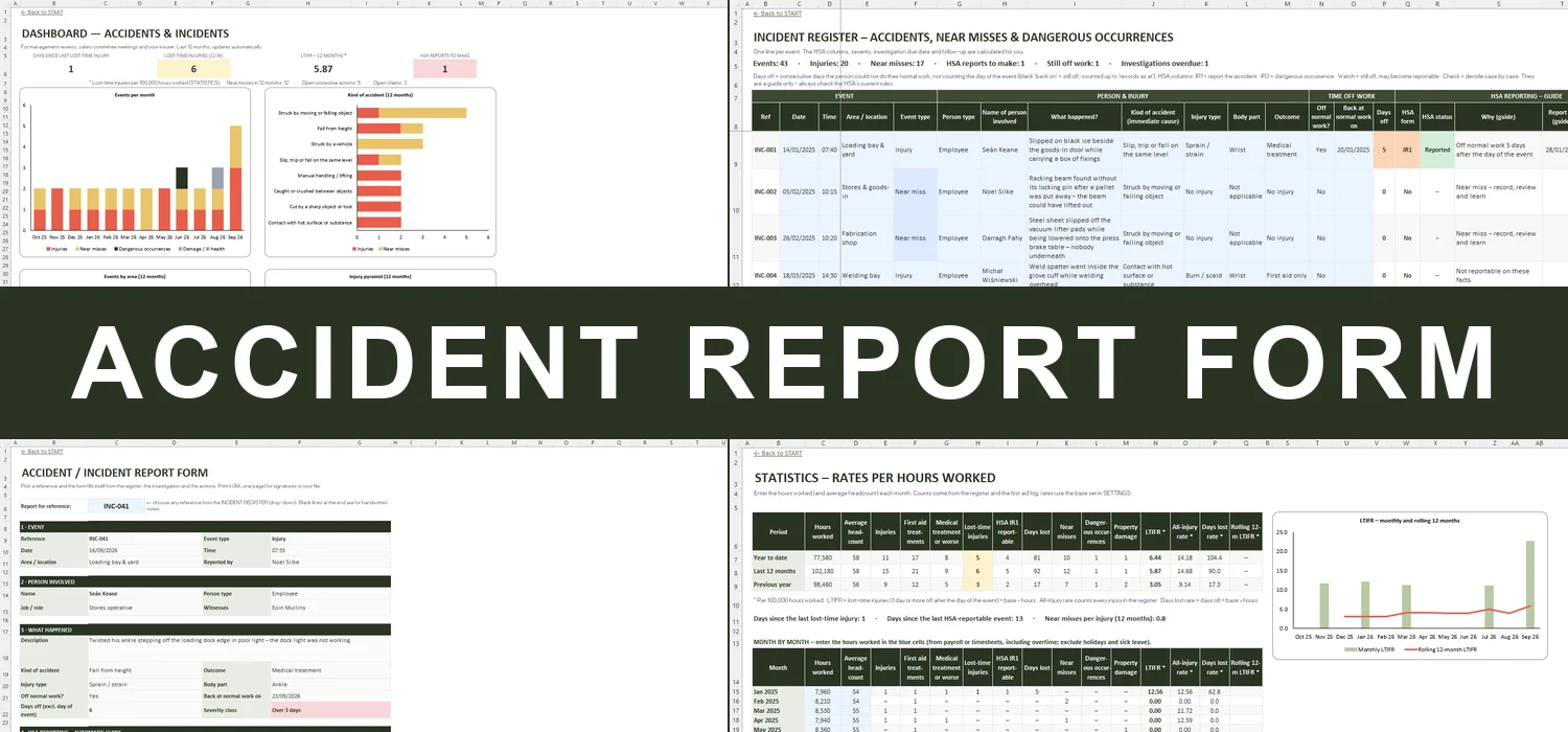 Accident Report Form Excel