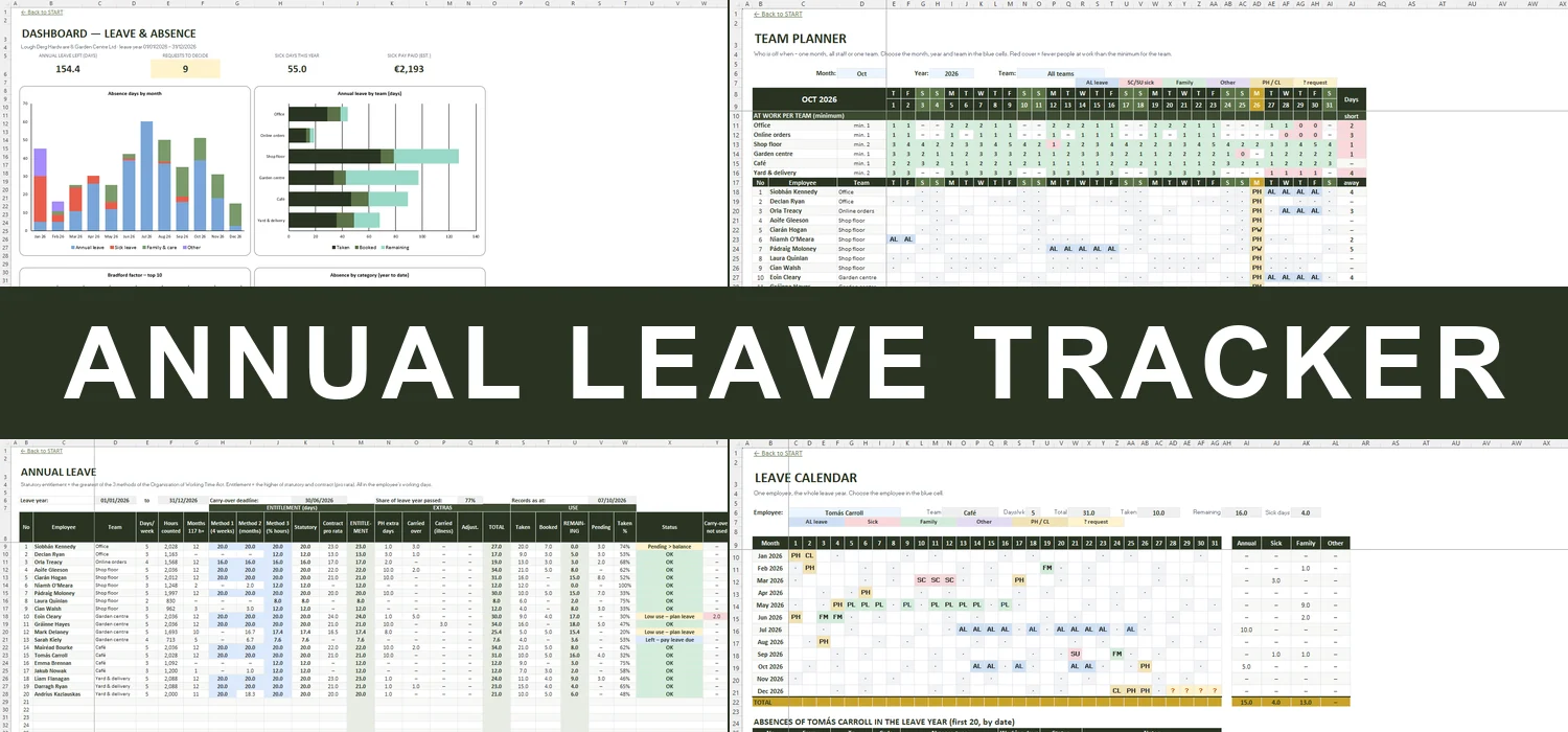 Annual Leave Tracker Excel