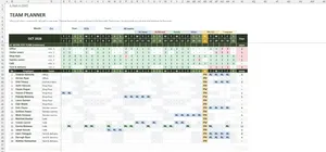 Annual Leave Tracker Excel – TEAM PLANNER
