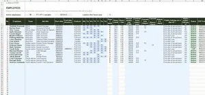 Annual Leave Tracker Excel – EMPLOYEES