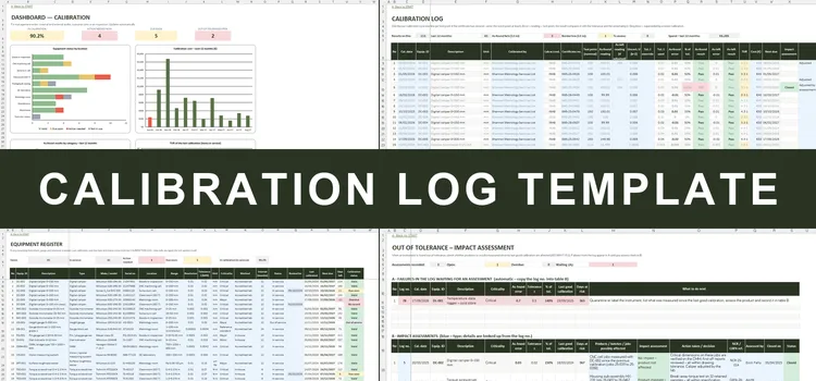 Calibration Log Template Excel – Calibration Log Template Excel