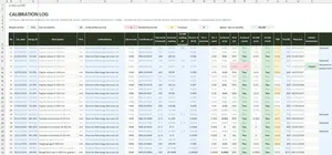 Calibration Log Template Excel – CALIBRATION LOG