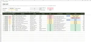 Calibration Log Template Excel – DUE LIST