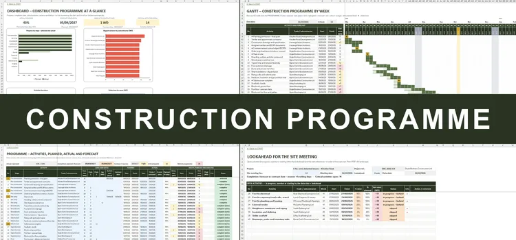 Construction Programme Template Excel – Construction Programme Template Excel