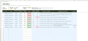 Fire Safety Register Excel – FIRE DRILLS