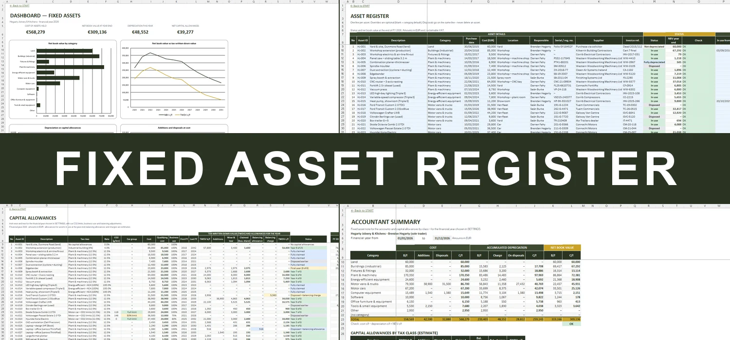 Fixed Asset Register Excel