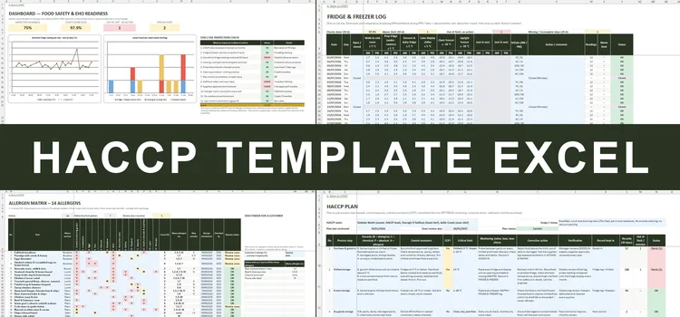 HACCP Template Excel – HACCP Template Excel