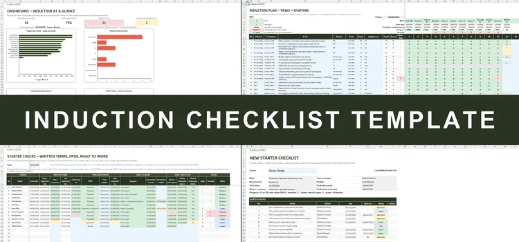 Induction Checklist Template Excel – Induction Checklist Template Excel