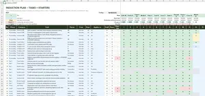 Induction Checklist Template Excel – INDUCTION PLAN