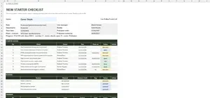 Induction Checklist Template Excel – CHECKLIST