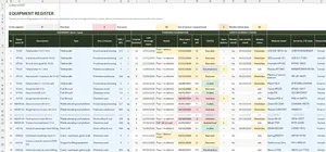 Lifting Equipment Register Excel – EQUIPMENT