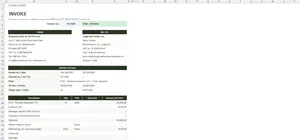 Plant Hire Software Excel – INVOICE