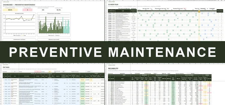 Preventive Maintenance Schedule Excel – Preventive Maintenance Schedule Excel