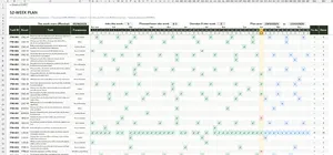 Preventive Maintenance Schedule Excel – 52-WEEK PLAN
