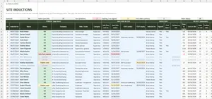 PSCS Template Excel – INDUCTIONS