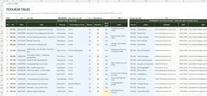 PSCS Template Excel – TOOLBOX TALKS