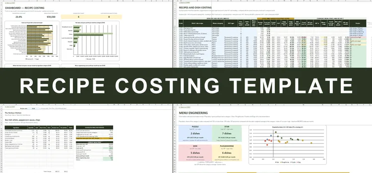 Recipe Costing Template Excel – Recipe Costing Template Excel