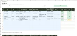 Register of Members Template Excel – OFFICERS