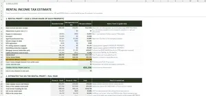 Rental Income Tax Calculator Excel – TAX ESTIMATE