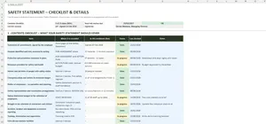 Risk Assessment Template Excel – SAFETY STATEMENT