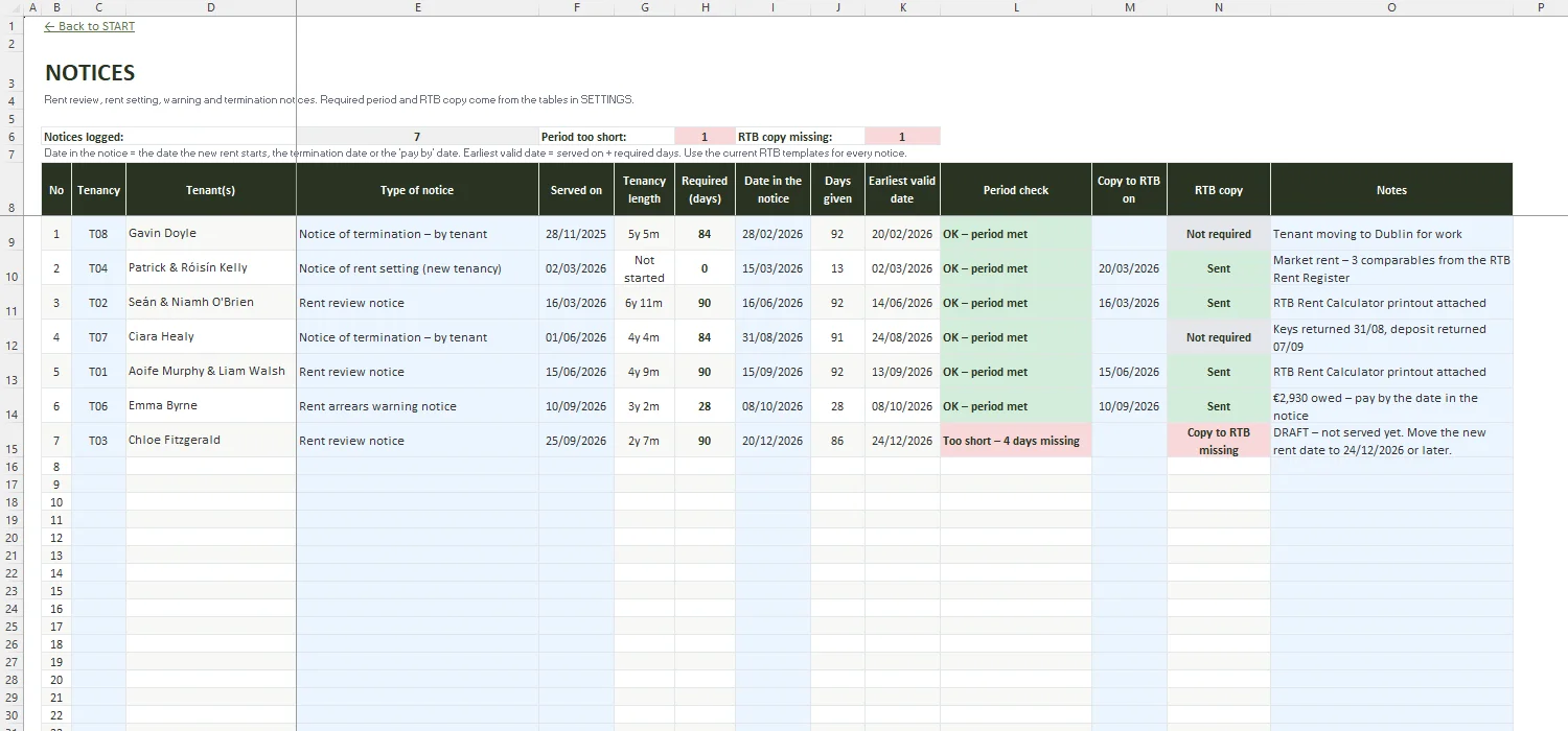 RTB Rent Calculator Excel – NOTICES