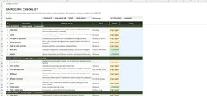 Snag List Template Excel – CHECKLIST