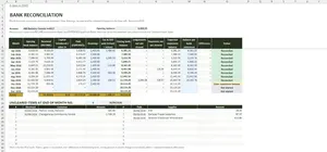 Sole Trader Bookkeeping Template Excel – BANK REC