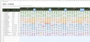 Staff Rota Template Excel – ROTA