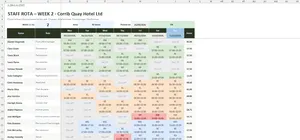 Staff Rota Template Excel – WEEKLY ROTA