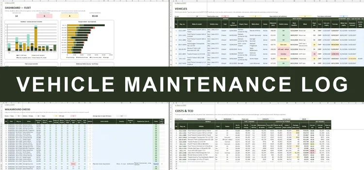 Vehicle Maintenance Log Excel – Vehicle Maintenance Log Excel